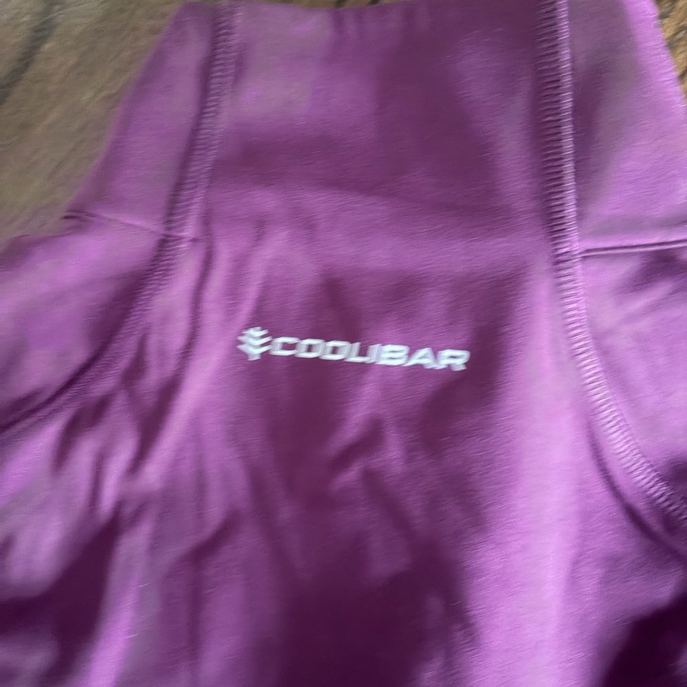Coolibar Women's Plum Full-Zip Athletic Bomber Jacket - Picture 4 of 5